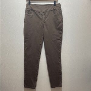 FDJ Brown Slim Fit Pants, Size 10